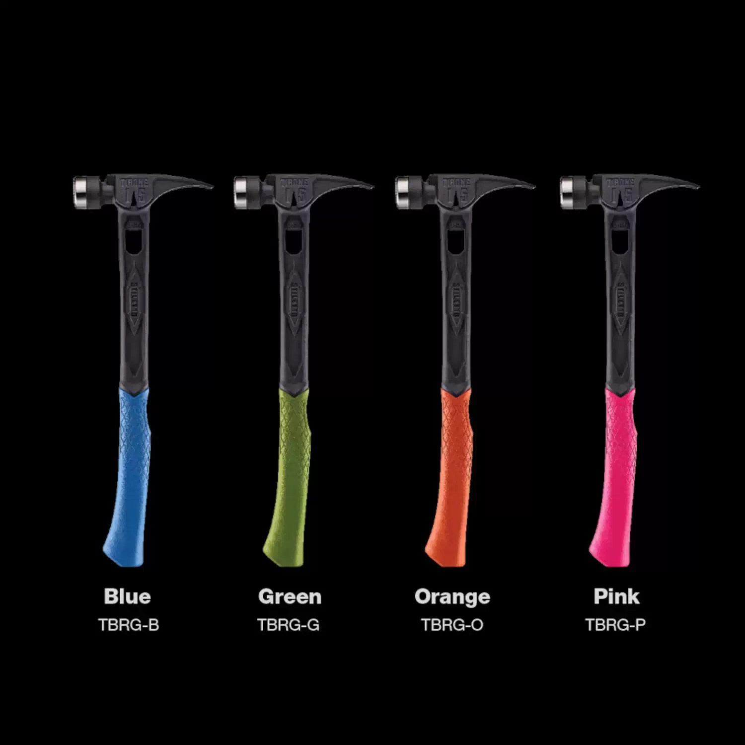 Stiletto TIB15MC-CBL TIBONE Black 15oz Milled Casting Titanium Hammer - Limited Edition