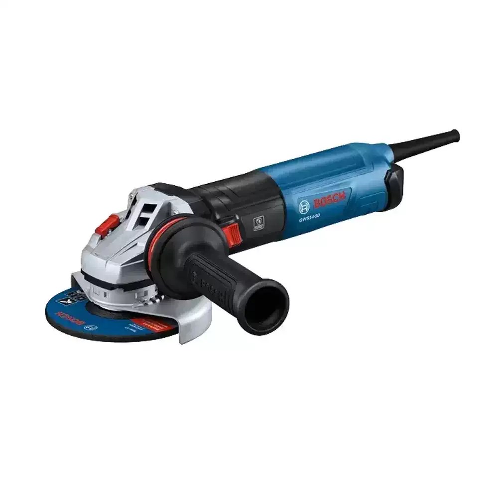 Bosch GWS14-50 Corded 5” Professional Angle Grinder, Slide Switch, 120V 13A