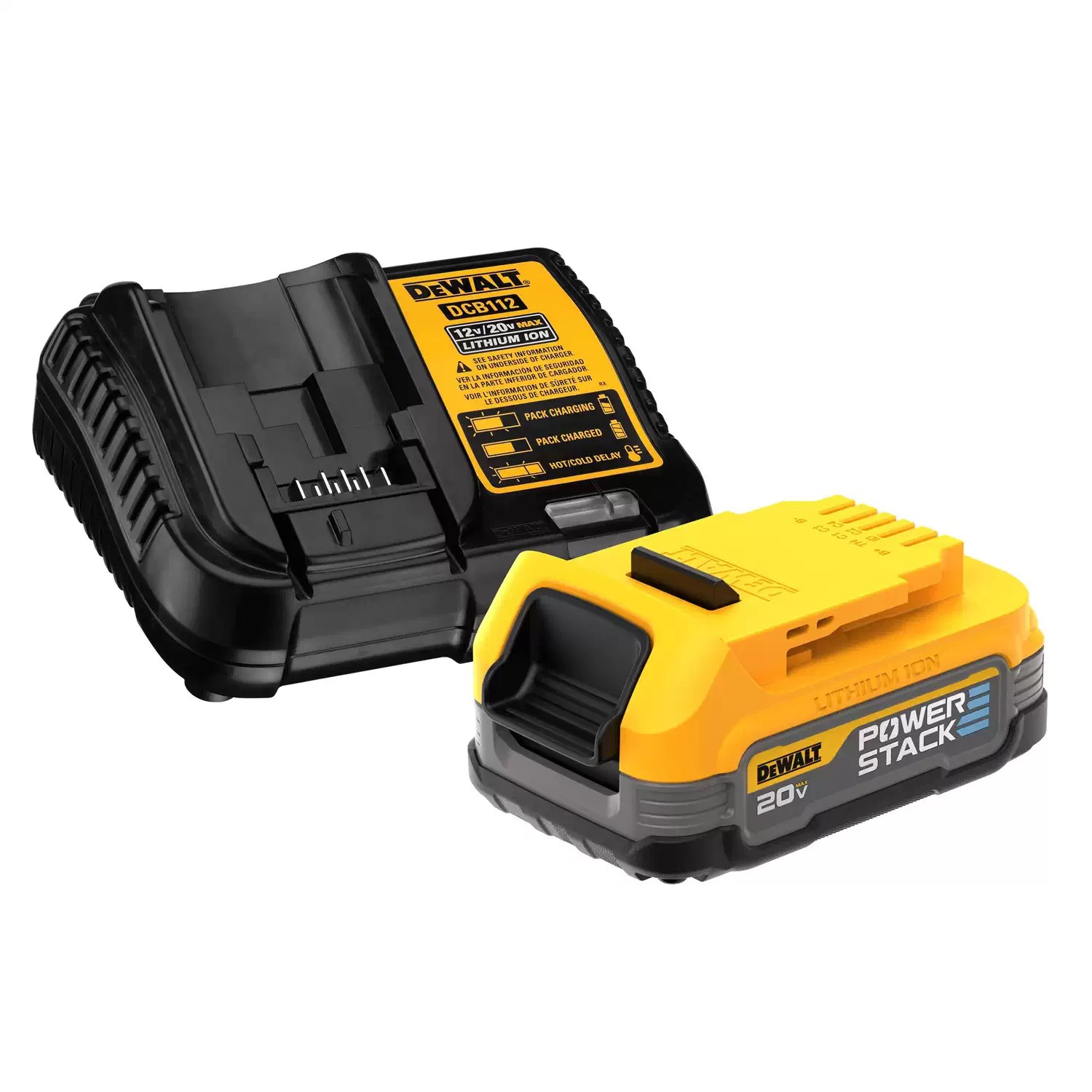 Dewalt DCBP034C 20V MAX XR POWERSTACK 1.7AH Compact Battery w/ Charger Starter Kit