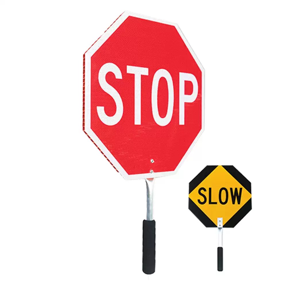 Diamond Imports TSSSP-CP 14" Coroplast Traffic Stop / Slow Sign