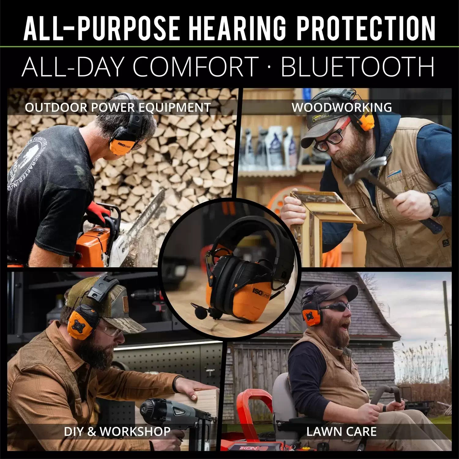 ISOtunes IT-48 LINK 2.0 Bluetooth 5.0 Safety Orange Earmuffs