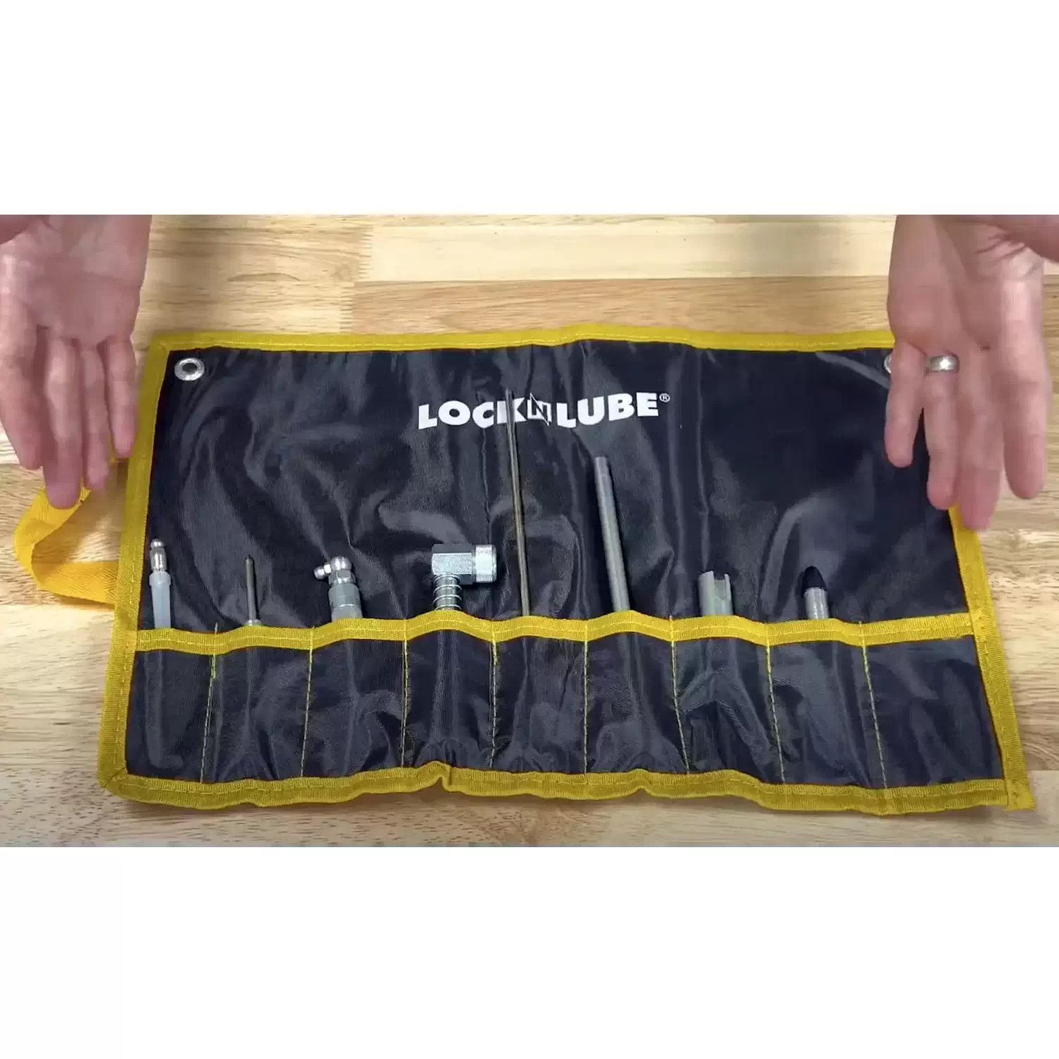 LockNLube LNL210 8PC Grease Fittings Quick-Connect Accessory Kit