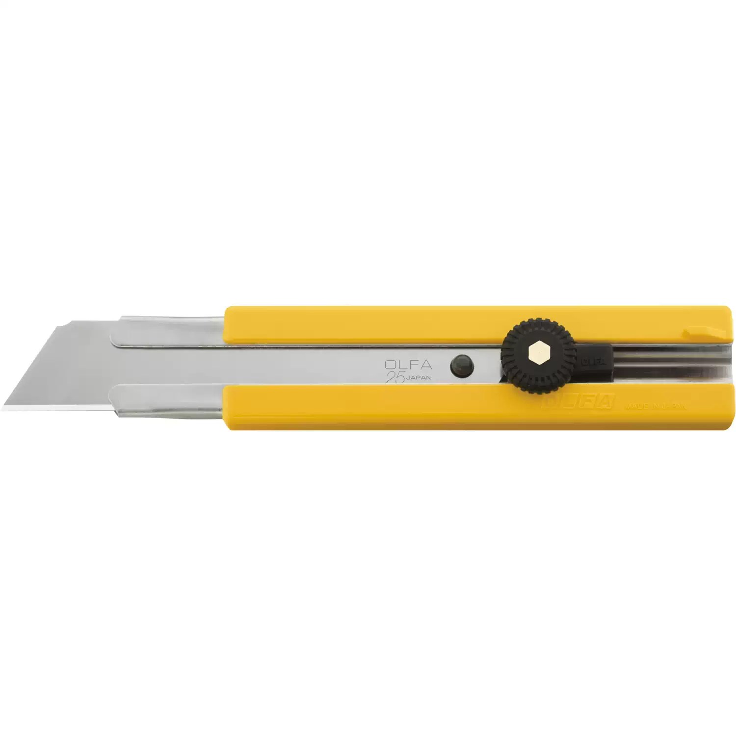 OLFA H-1/SOL 25mm Rubber Inset Utility Knife with Solid Blade