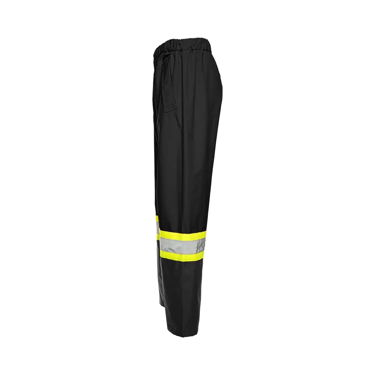 WASIP RP90K-L Ground Force Large (L, LG) Hi-Vis Black Rain Pants