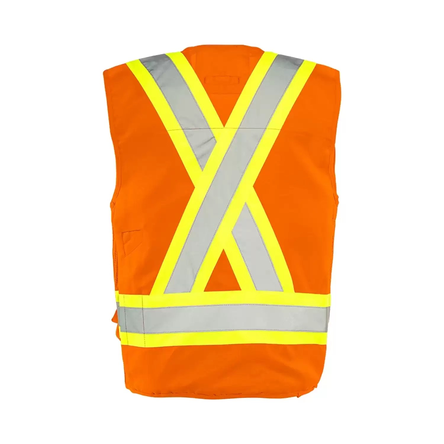 WASIP Ltd. TV20O-2XL Ground Force Double Extra Large Orange Deluxe Surveyor Vest