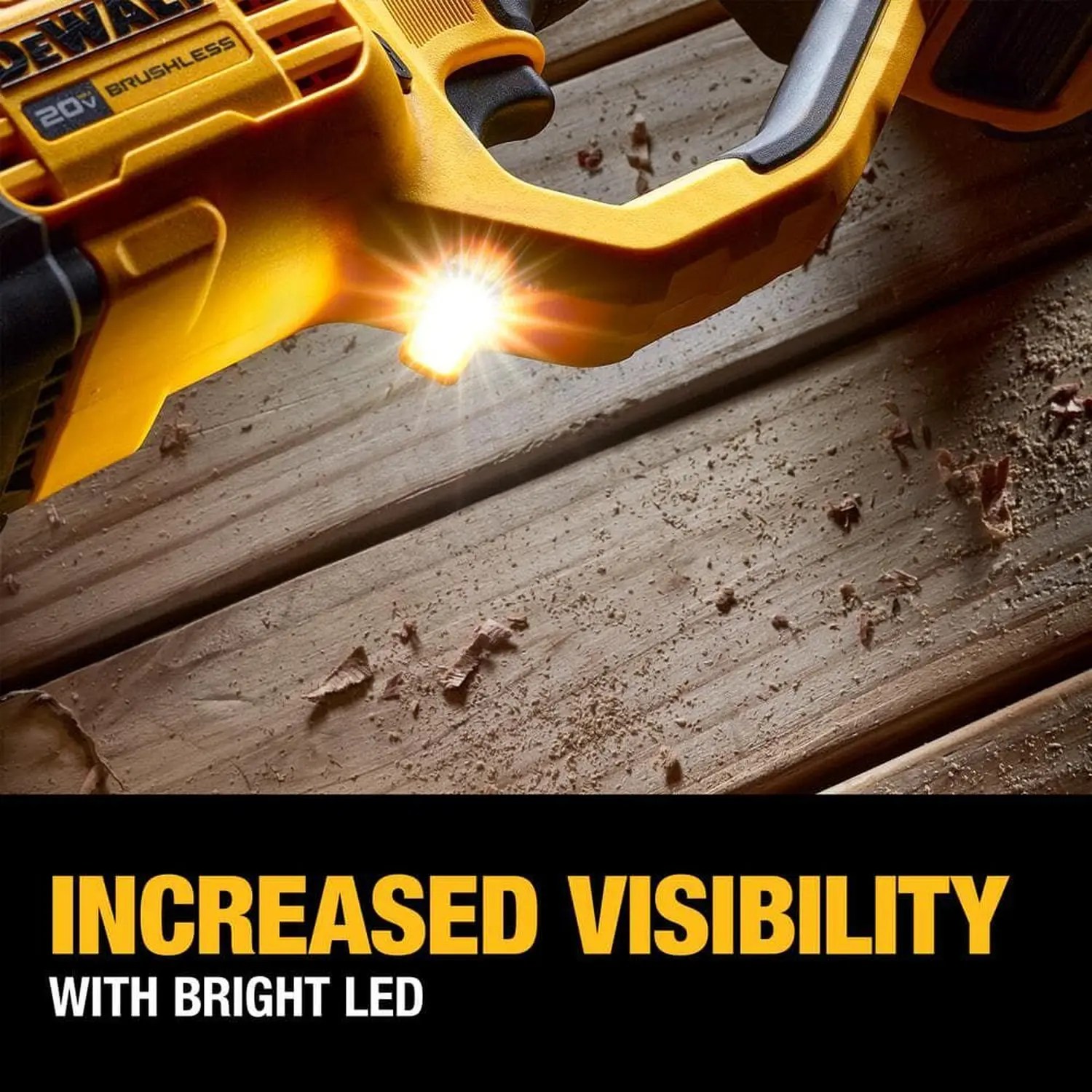 Dewalt DCD445B 20V MAX* Brushless Cordless 7/16 in Compact Quick Change Stud and Joist Drill with FLEXVOLT ADVANTAGE (Tool Only)