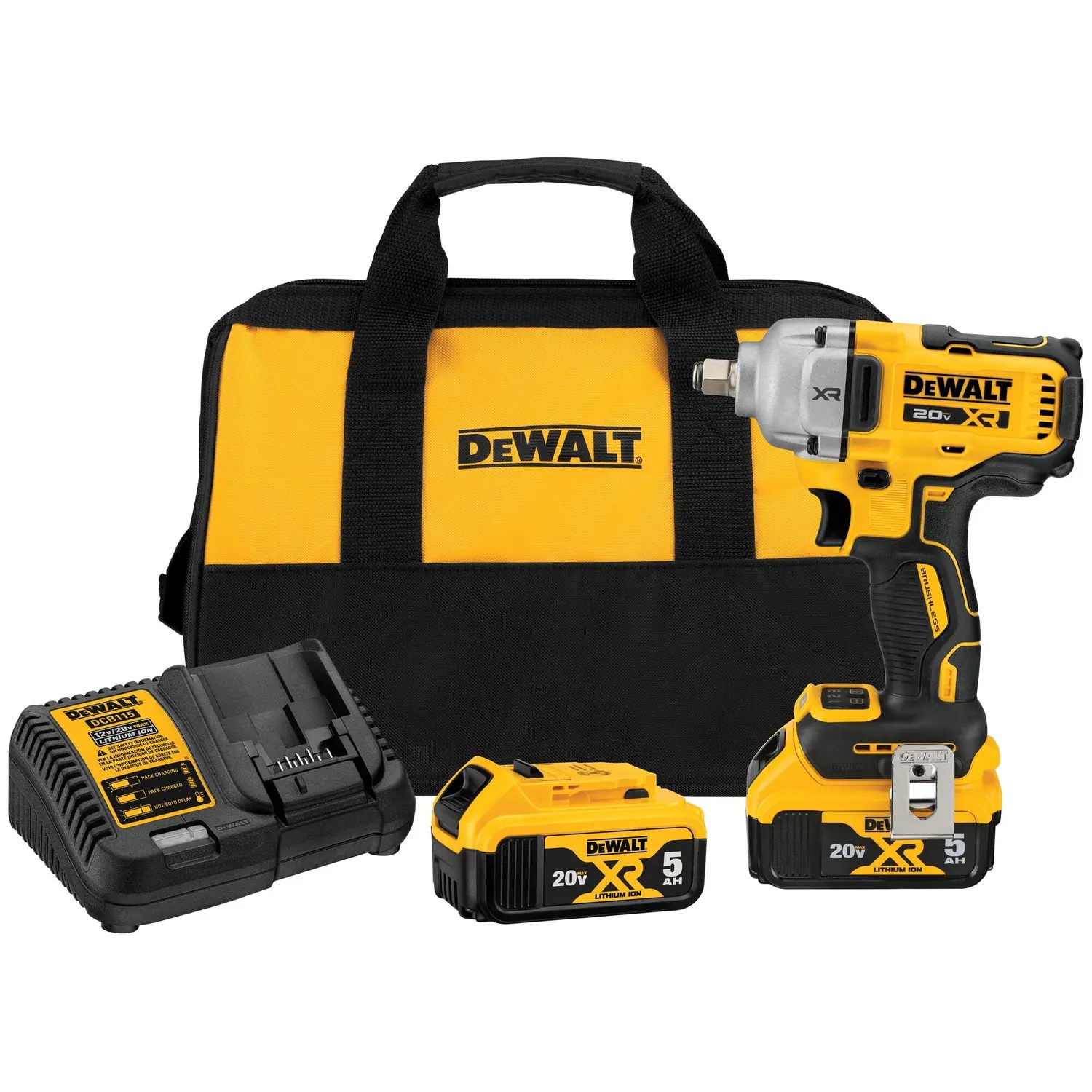 Dewalt DCF891P2 20V MAX* XR 1/2 in. Mid-Range Impact Wrench Kit
