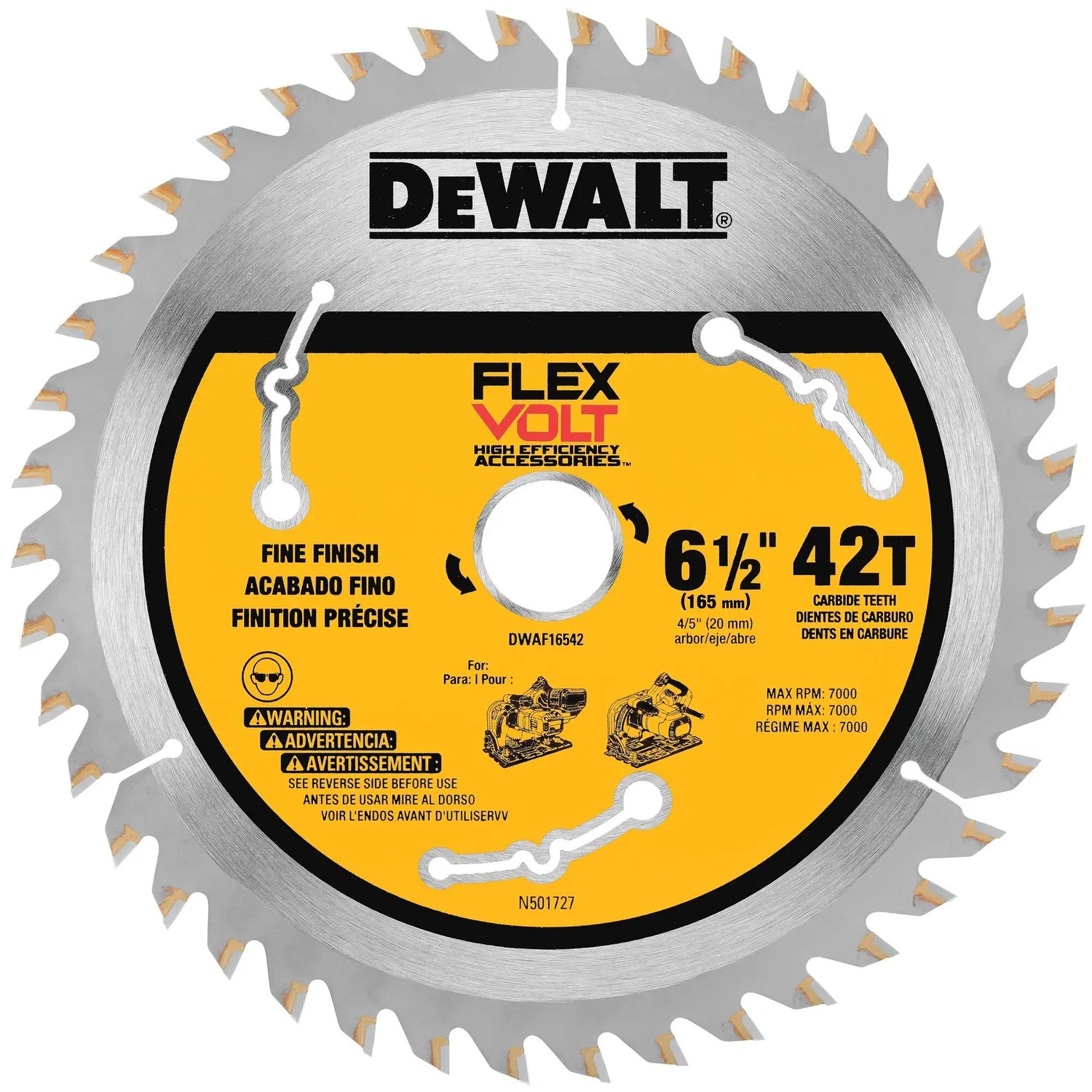 Dewalt DWAF16542 Flexvolt Tracksaw Blade