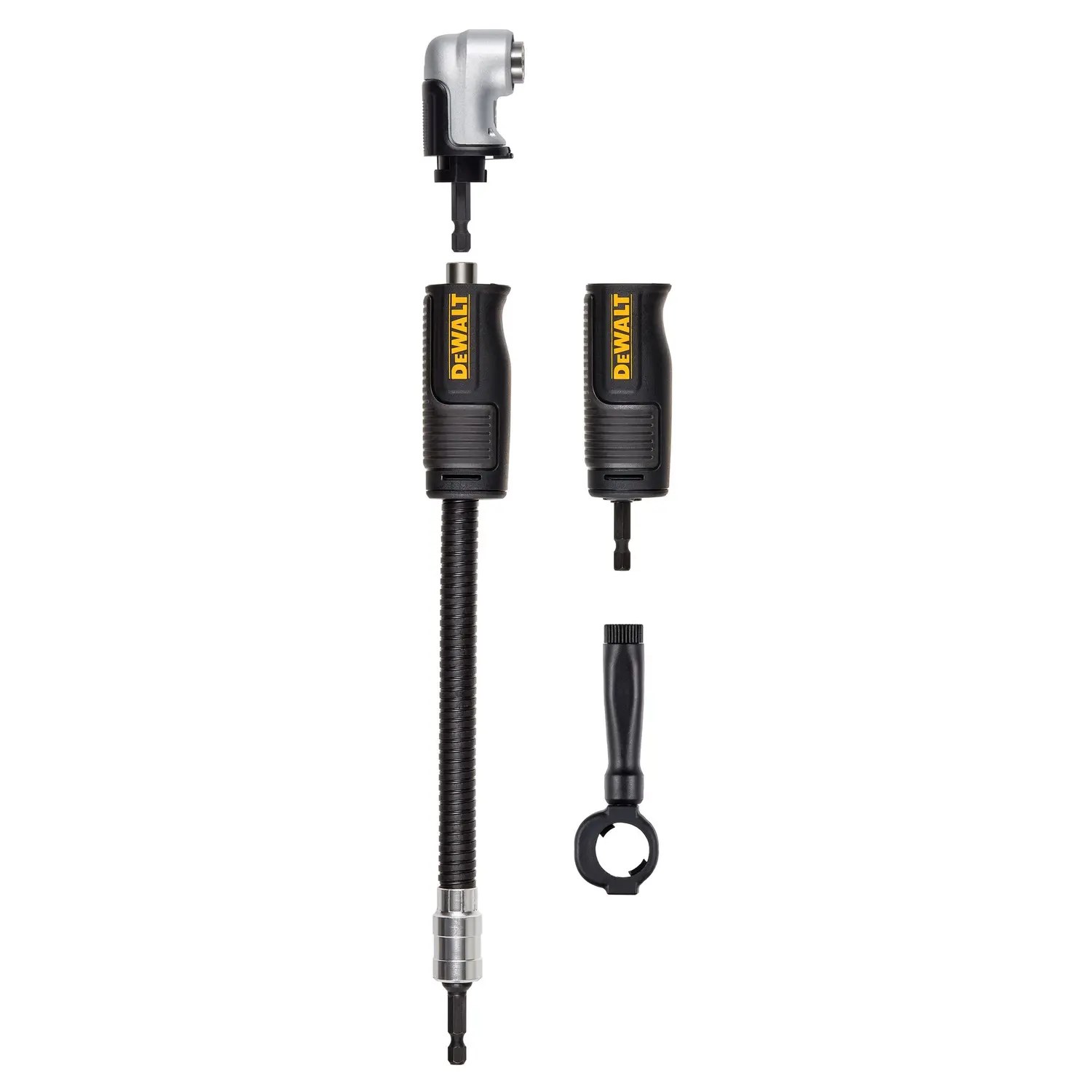 Dewalt DWAMRASETFT Flextorq Right Angle Drill Adaptor, 4-In-1 System, Compact, Straight Flexible Shaft, 12-Inch