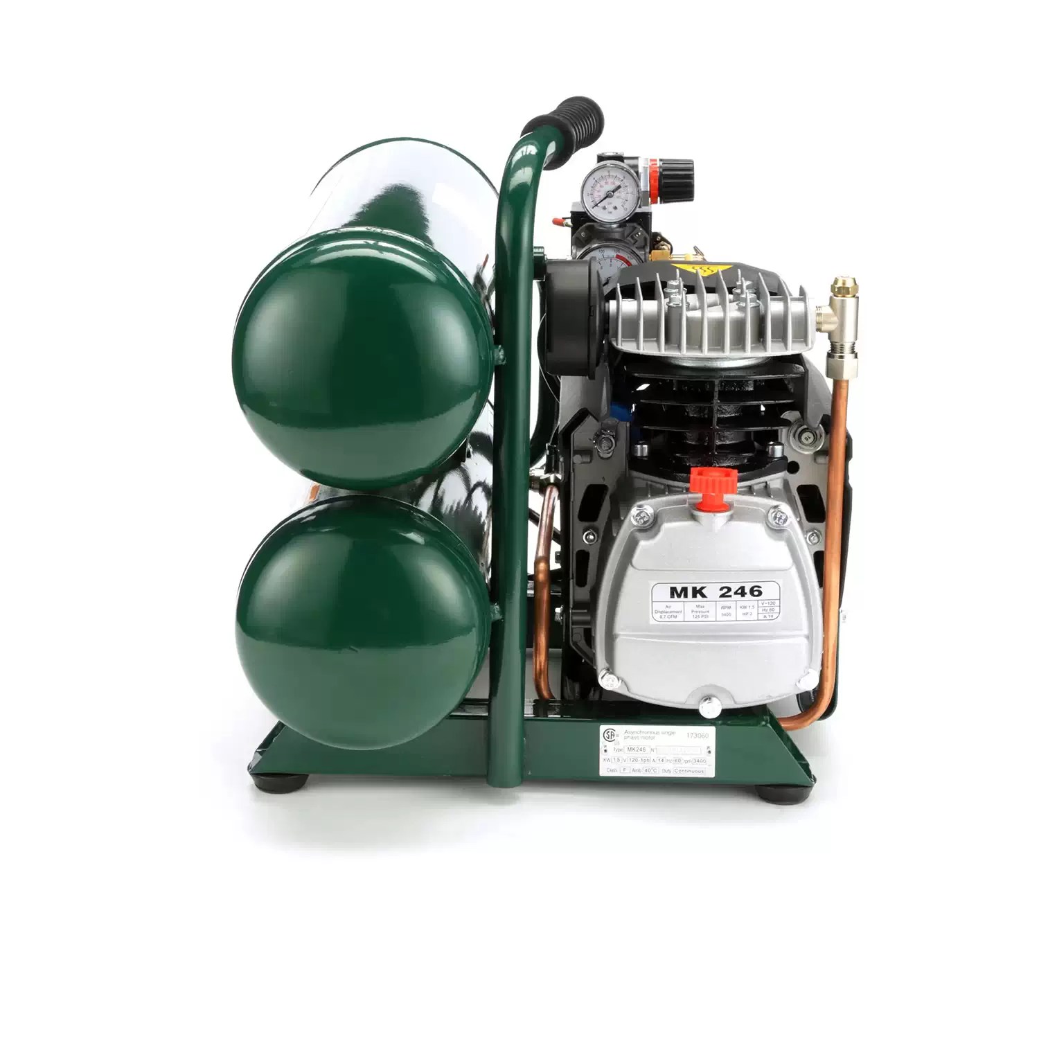 Rolair FC2002 The Bull 4.3 Gallon Portable Air Compressor 2 HP 115V