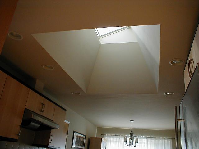 Though painting your ceilings can be difficult, the result is well worth the effort. Skylight