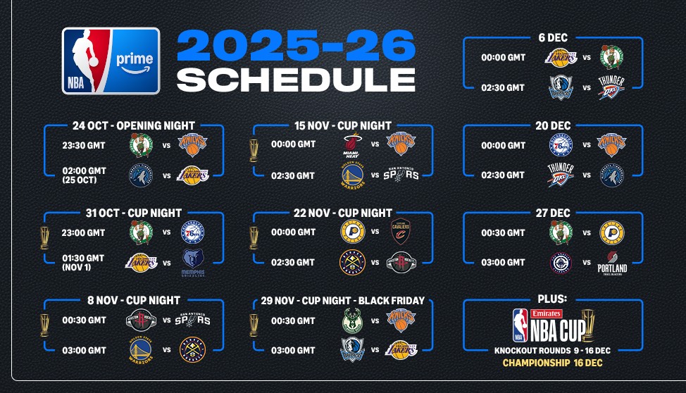 Prime Video Unveils Inaugural 2025 26 NBA Schedule Advanced Television NBASchedule 