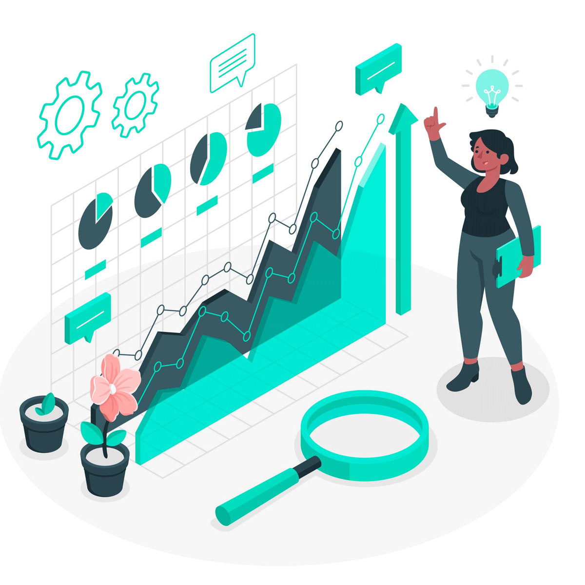 Analytics Analyticstraining Datavisualization Datadriven - Download Amazing Gradient Pattern | Retina