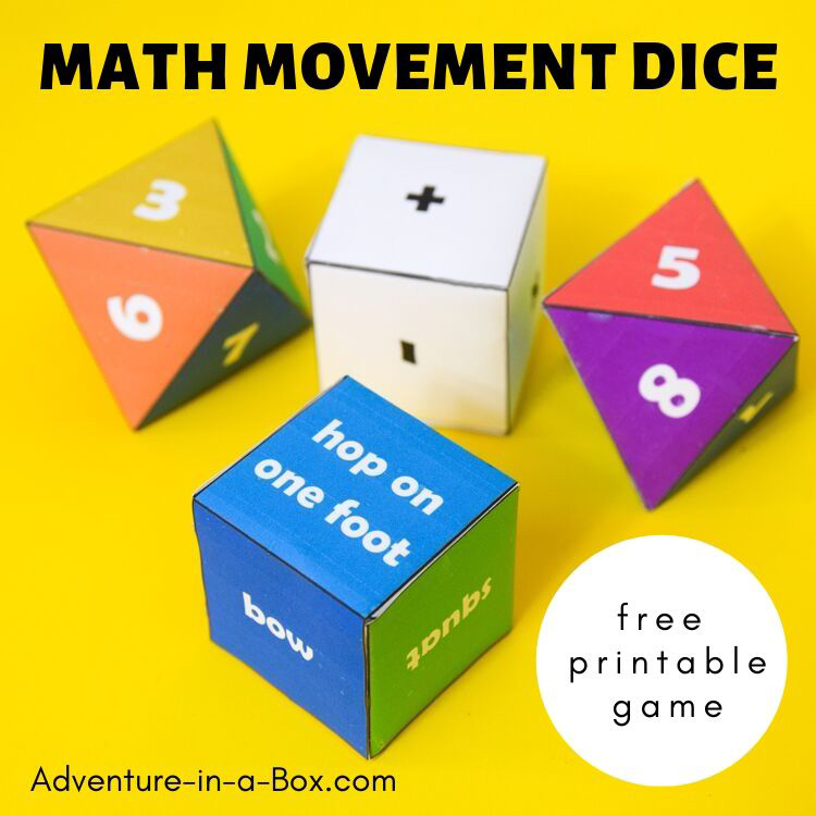 Over the mountain · 4. Math Movement Dice