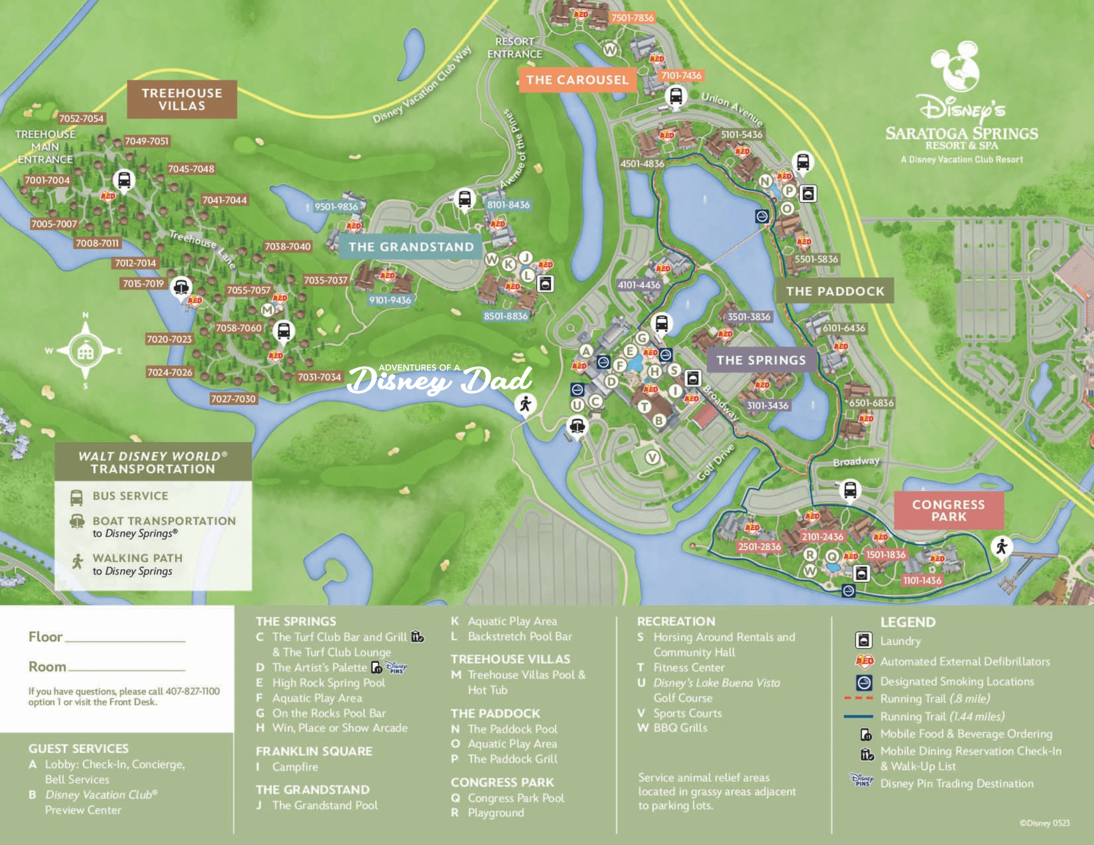 Disney Saratoga Springs Resort Map 1143x880 Image 