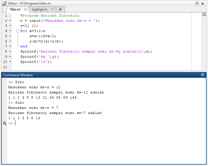 Harga murah di lapak tb. Fungsi For Pada Matlab Dan Nested For Pada Matlab Advernesia