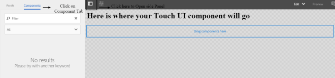 Open page in touch ui in aem 6