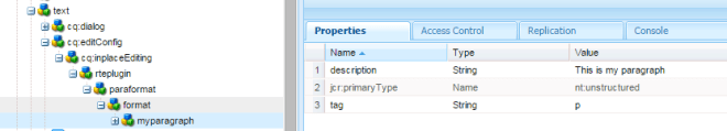 add page properties to rte features in touch ui aem 6