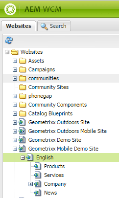 Open mobile page from site admin in aem 6