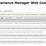 Sling toolong support bundle aem