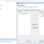 add or remove aem server modules in eclipse