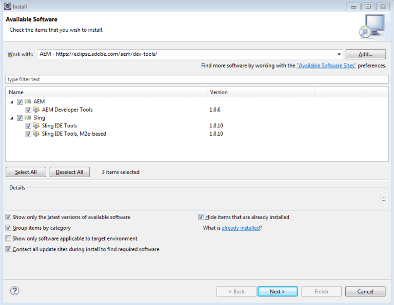 Configure AEM Plugin for Eclipse AEM CQ5 Tutorials