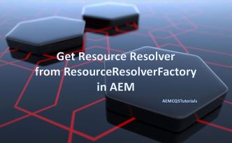 get resourceresolver from resourceresolverfactory aem