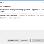 confirm aem plugin in eclipse