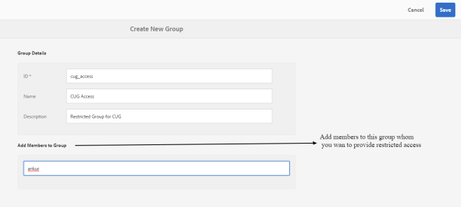 create-cug-group-aem