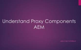 proxy component aem