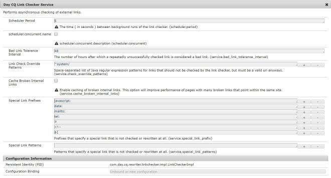 day-cq-link-checker-service-aem