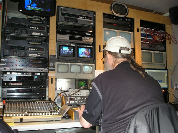 Jim At work in the TVCOGECO Mobile unit