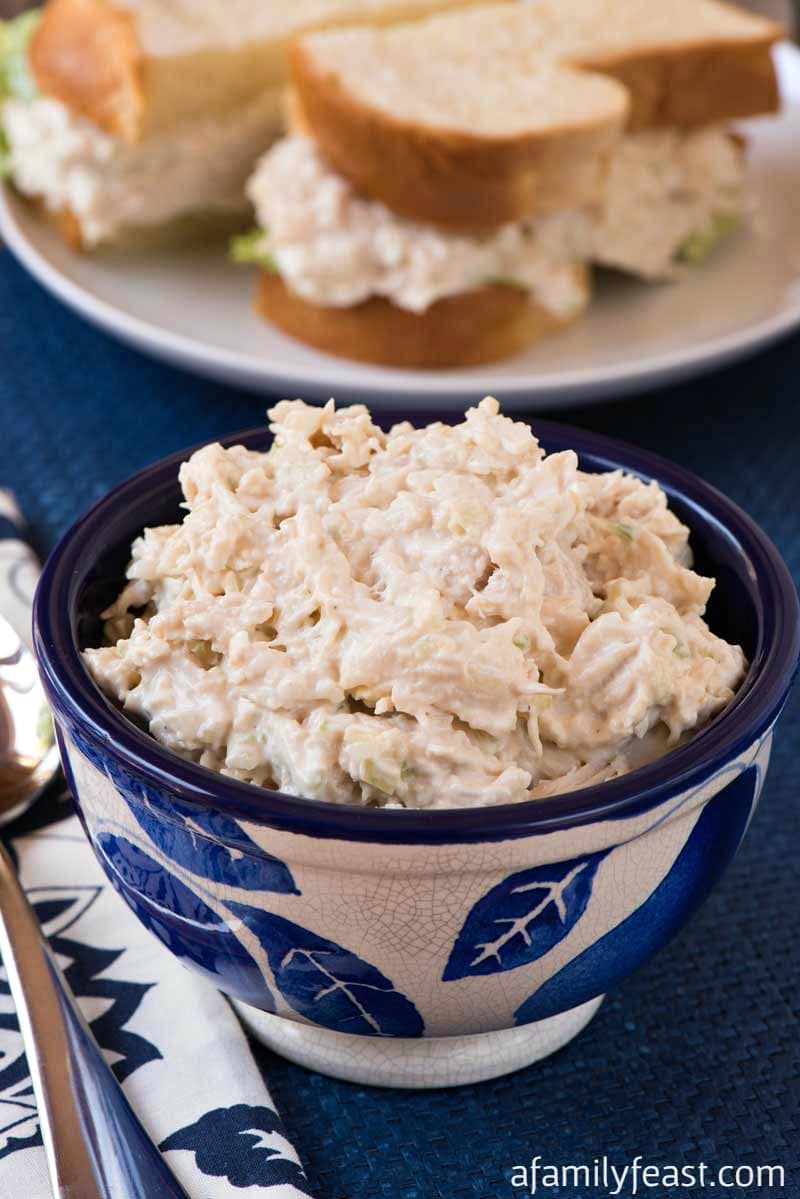 Copycat Willow Tree Chicken Salad A Family Feast Club Chicken Salad Recipe we developed for our Sycamore Farms Chicken Salad at Sams Club.