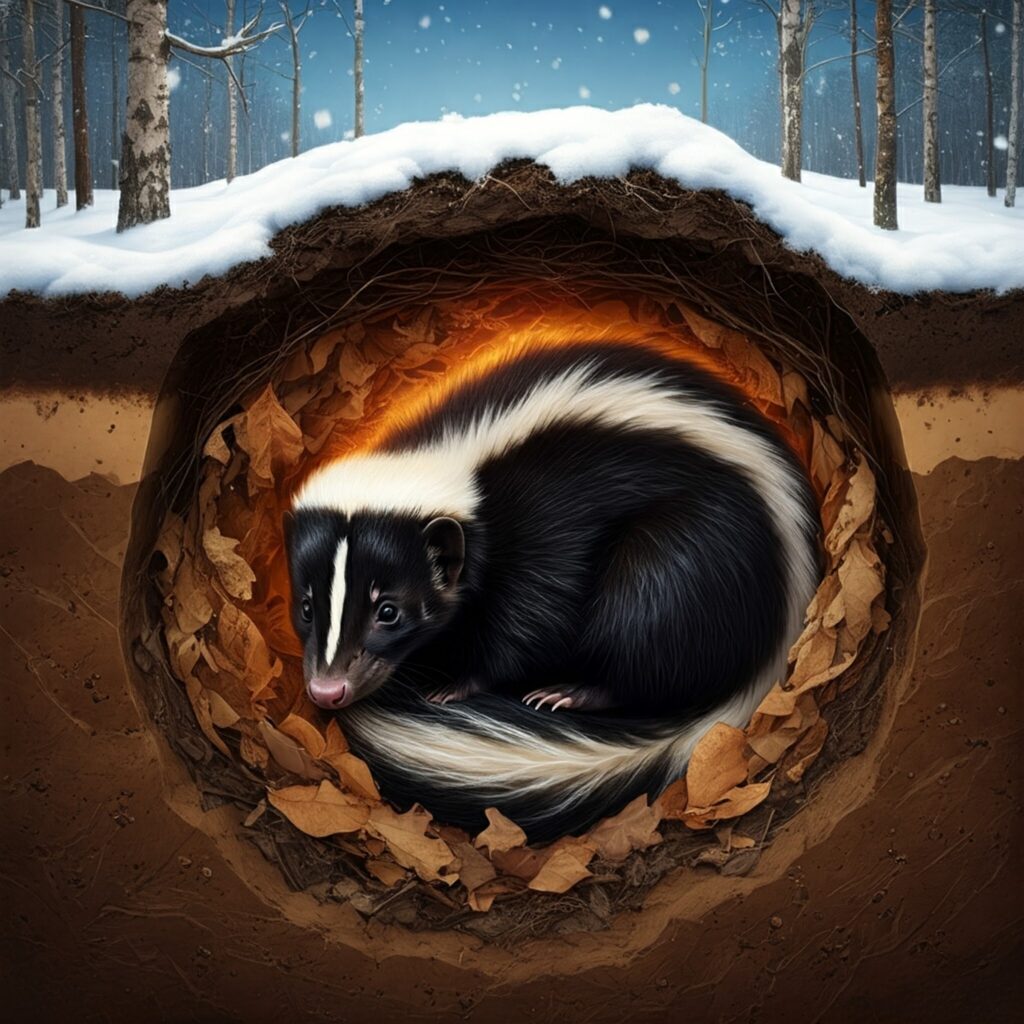 Do Skunks Hibernate, Where Do Skunks Go in the Winter