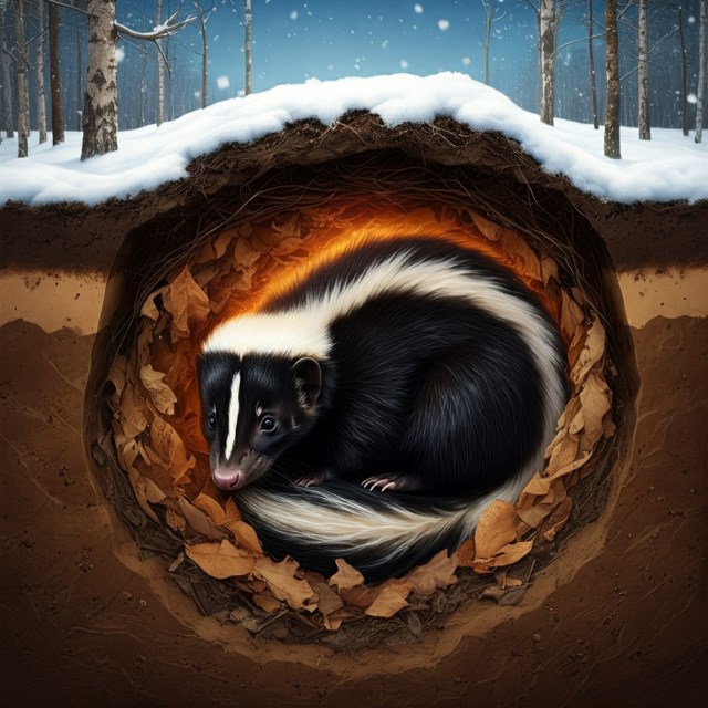 Do Skunks Hibernate, Where Do Skunks Go in the Winter