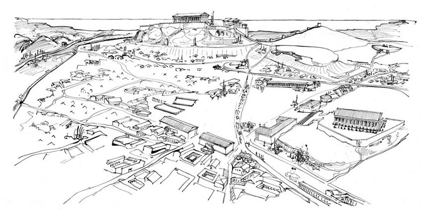 JPG An ancient athenian neighbourhood is incorporated in a unique way in the acropolis museum architecture as yet another exhibit which . Athenian Agora Excavations