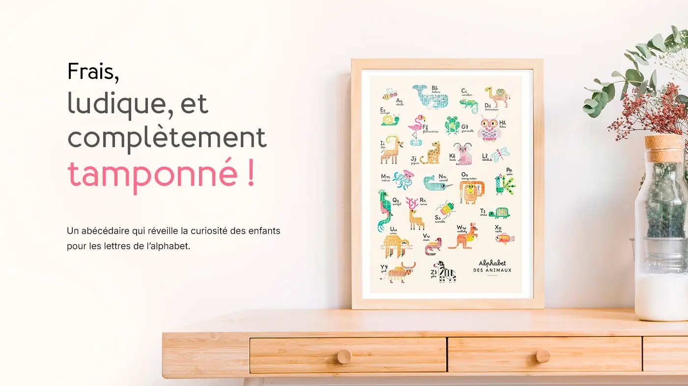 Poster abécédaire des animaux A3