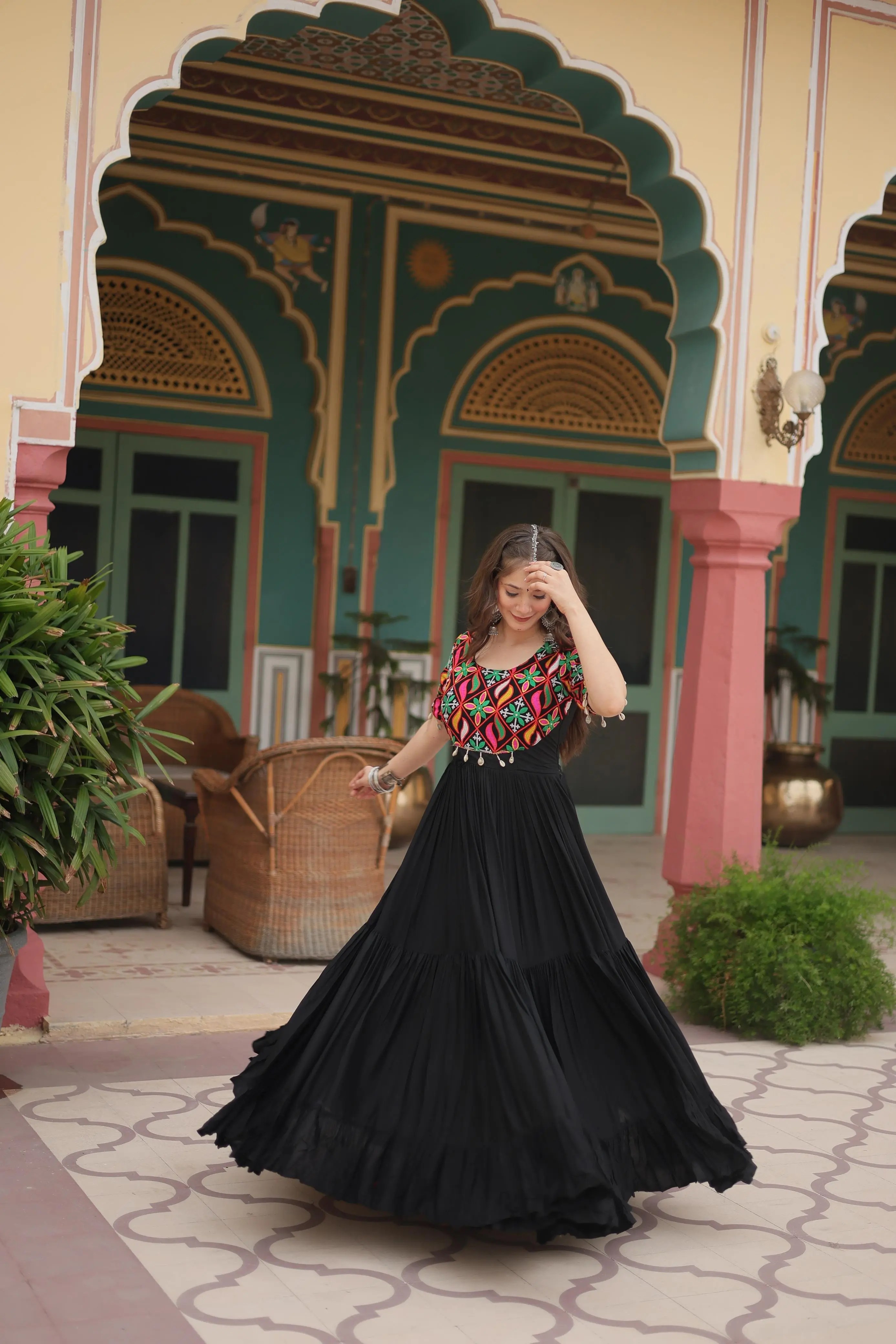 NAVRATRI COLLECTIONS-2025 Black Gown - Image 6