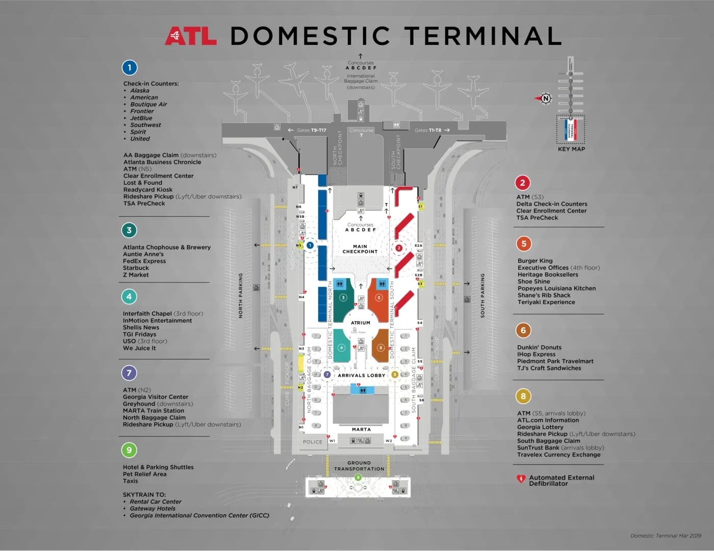 Atlanta Ga Airport Map At Eunice King Blog ATL Atlanta Airport Terminal Map 
