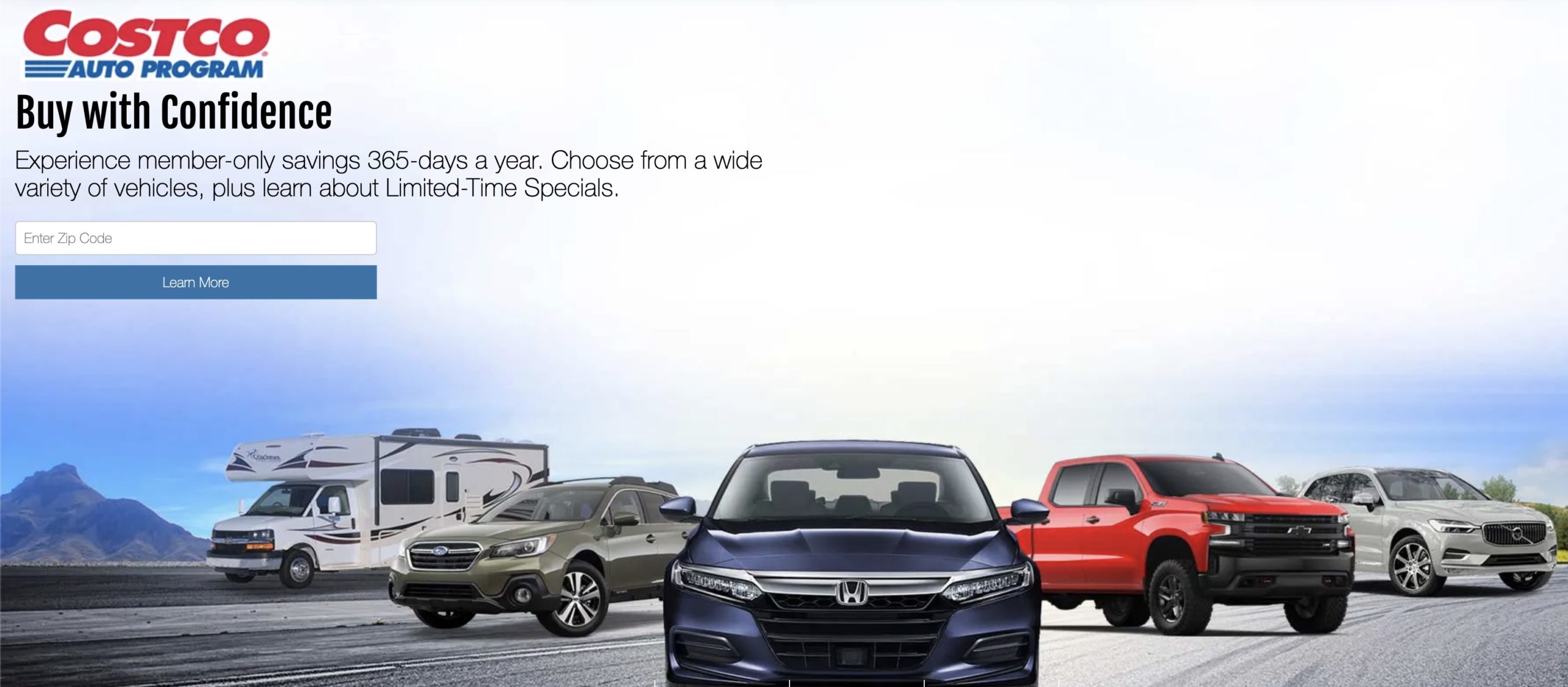 What is included in the costco auto program?