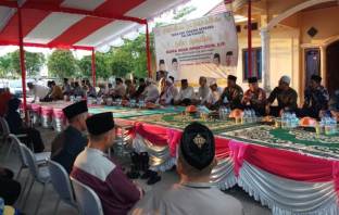 Wakil Ketua DPRD Banyuasin Noor Ishmatuddin, Tutup Safari Ramadhan di Kampung Halaman Desa Karang Anyar