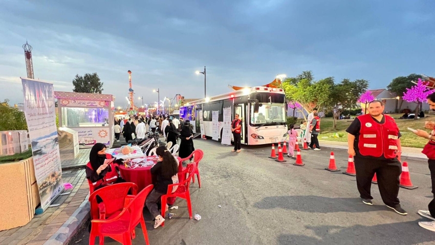 The Red Crescent in Al -Baha concludes the skill initiative .. Response .. Life in the Al -Hussam Park