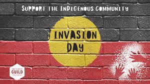 Invasion day graffiti
