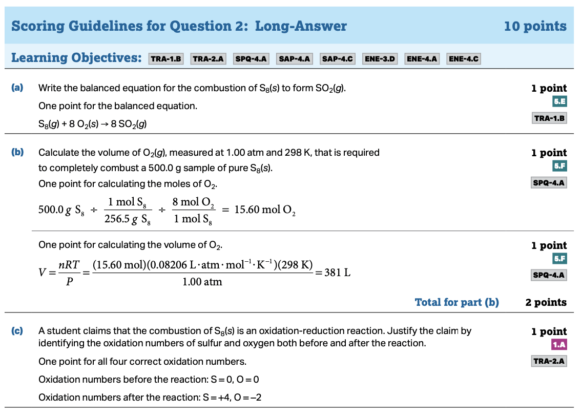 2016 ap chemistry scoring worksheet. Ap Chemistry Bonding Free Response Questions