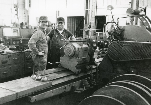Photo of workers in the Albuquerque Rail Yards.