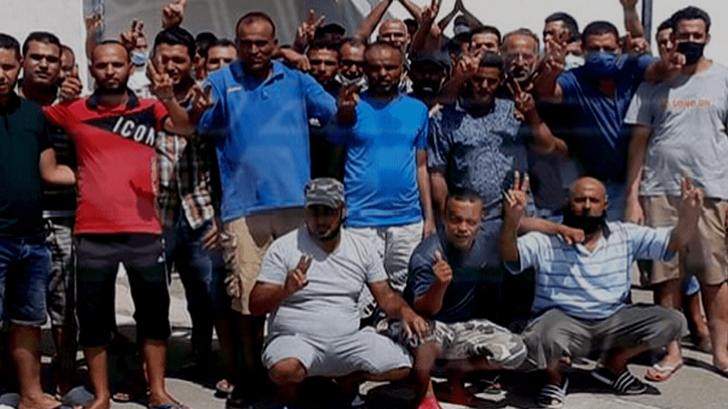 القيروان ... طالبوا الوالي بالتدخل لإعادة ادماجهم بالمصنع ...عمال الشركة المغاربية للصناعات الميكانيكية&nbsp; يحتجون