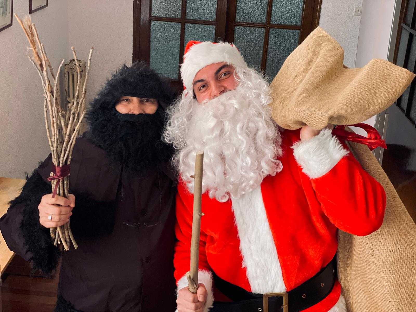 Nikolaus y Krampus sorprendió los alumnos del 1 ESO E y F