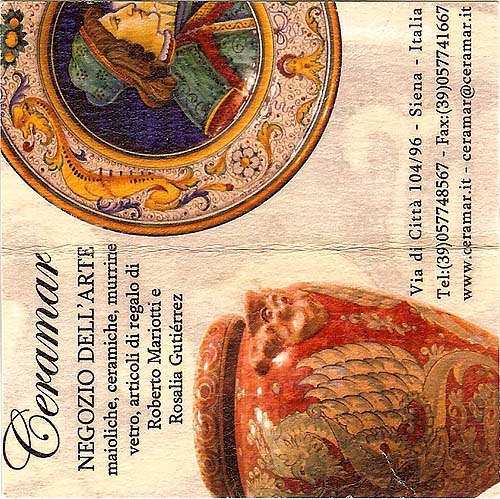 Business card for Ceramar