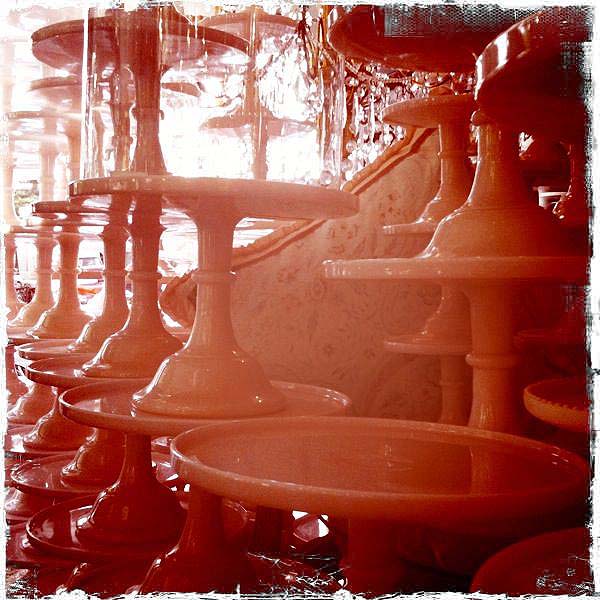 Cake plates (Hipstamatic)