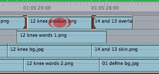 Sliding a clip by moving the middle of the clip
